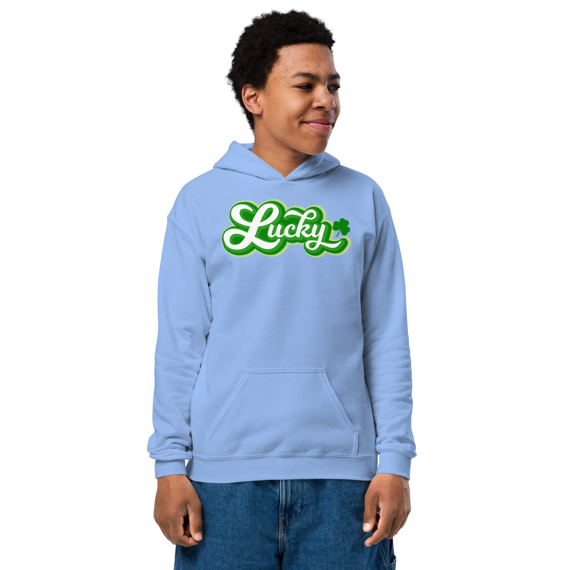 st. patrick's day youth heavy blend hoodie