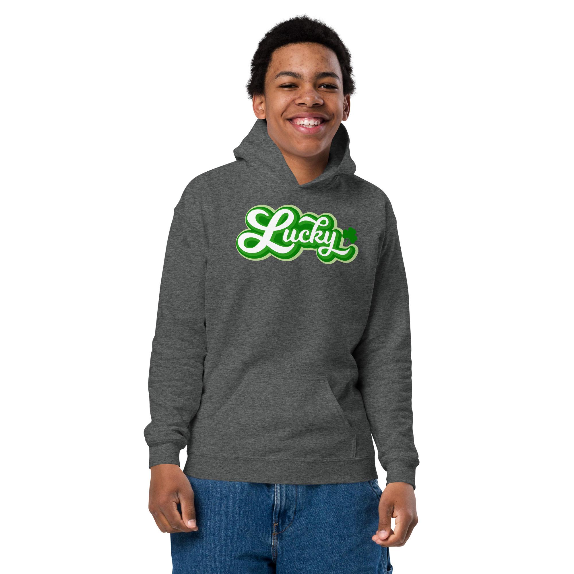 st. patrick's day youth heavy blend hoodie