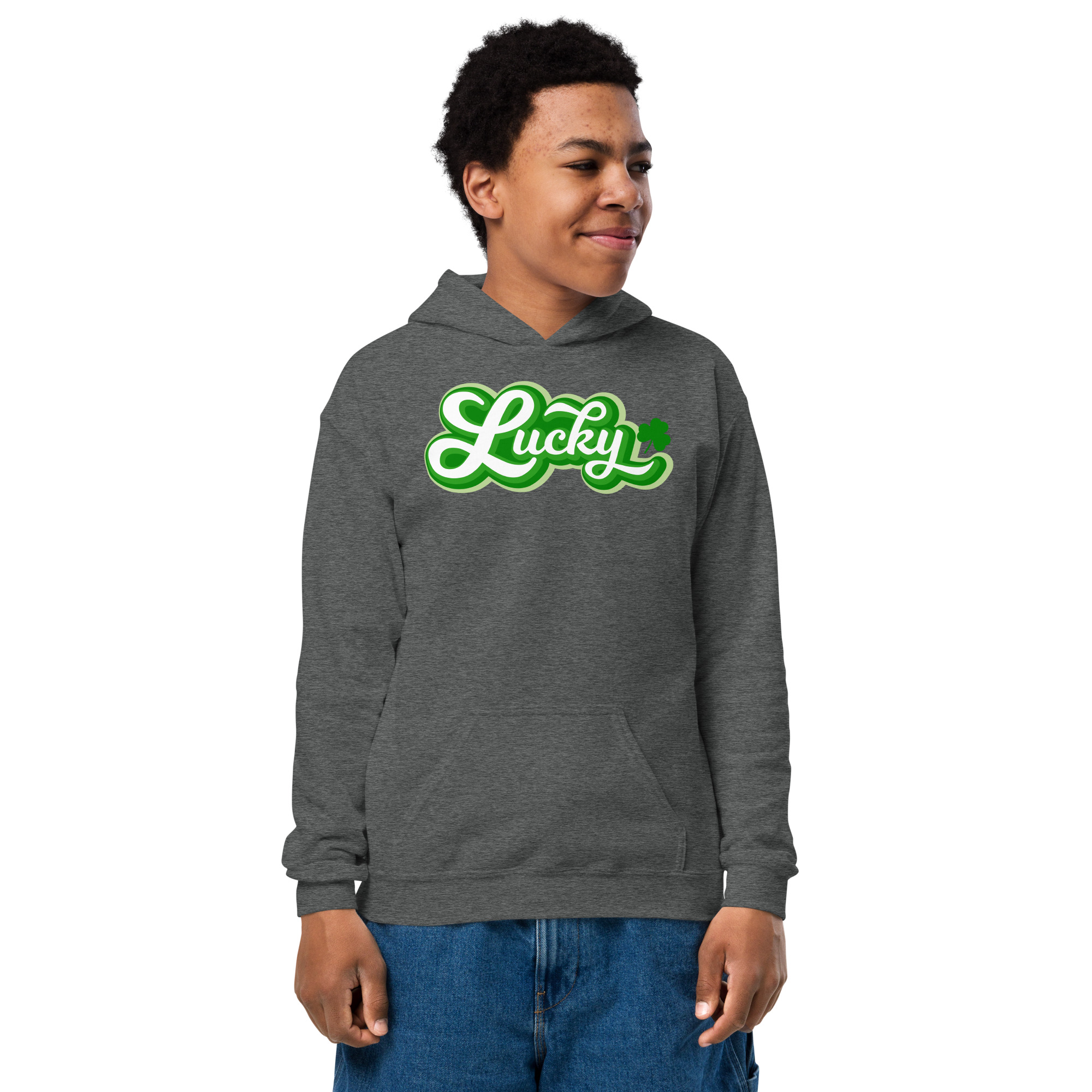 st. patrick's day youth heavy blend hoodie