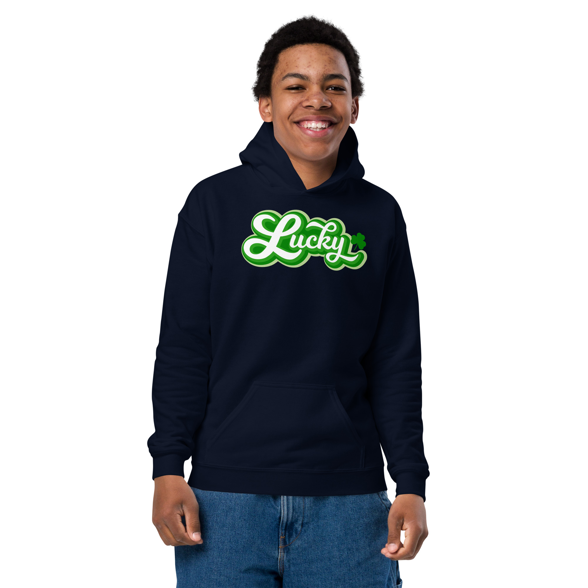 st. patrick's day youth heavy blend hoodie