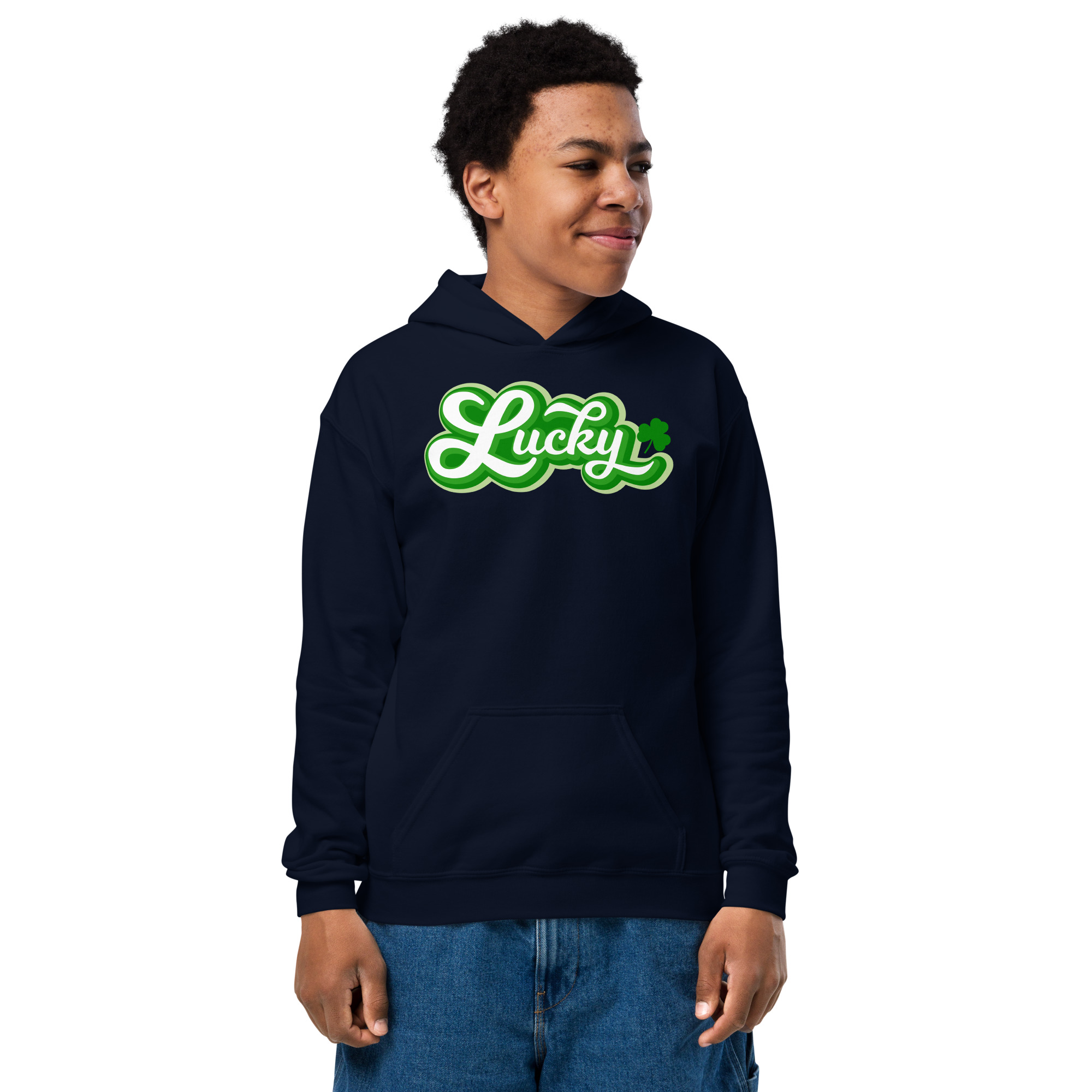 st. patrick's day youth heavy blend hoodie