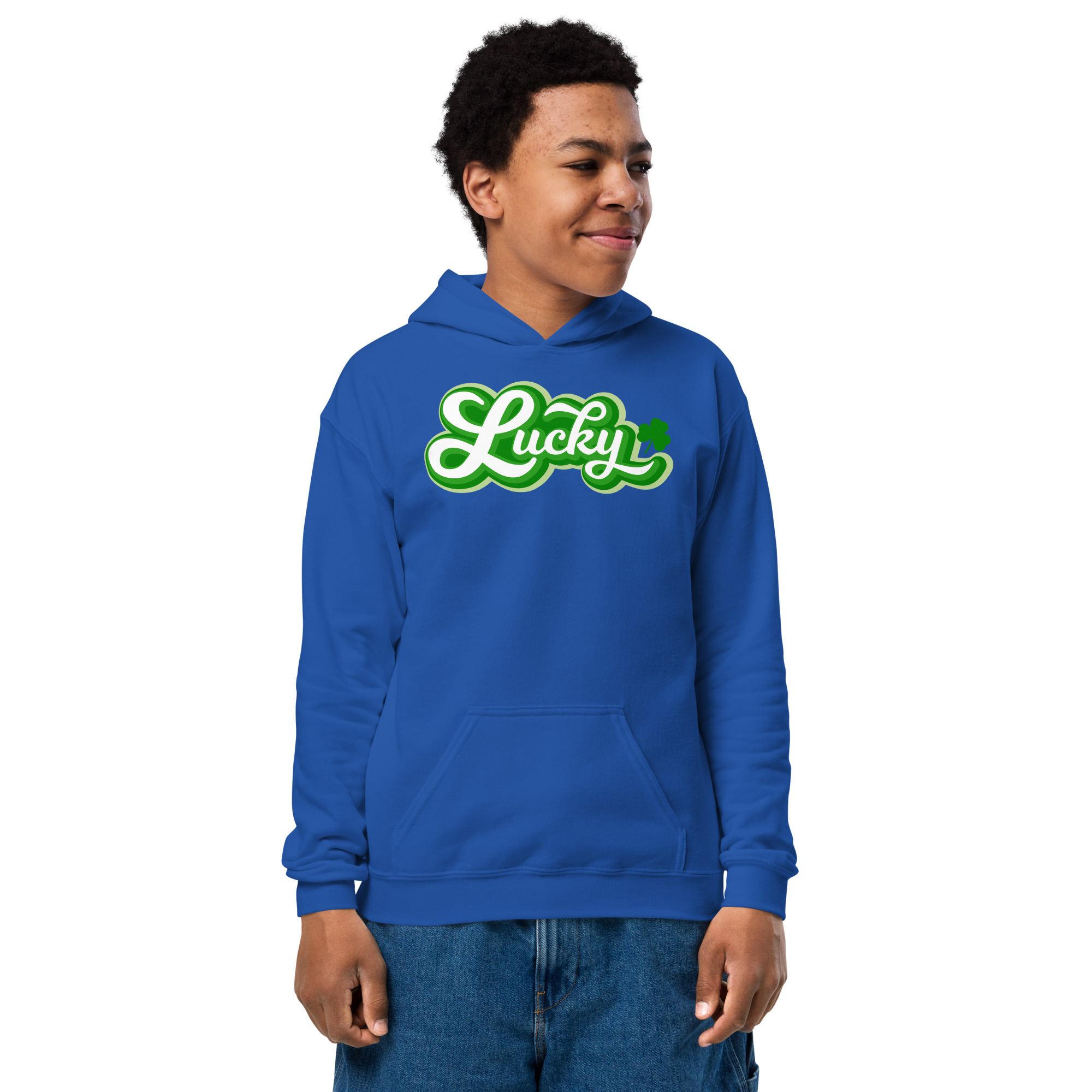 st. patrick's day youth heavy blend hoodie