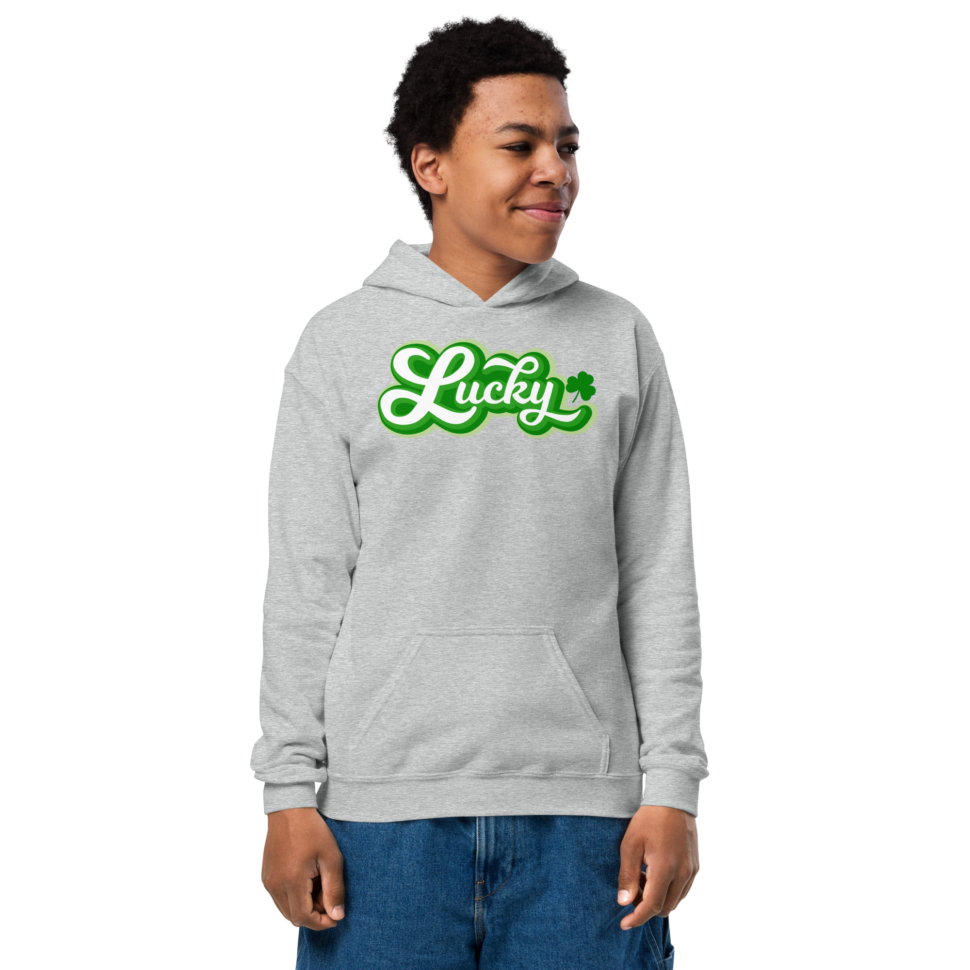 st. patrick's day youth heavy blend hoodie