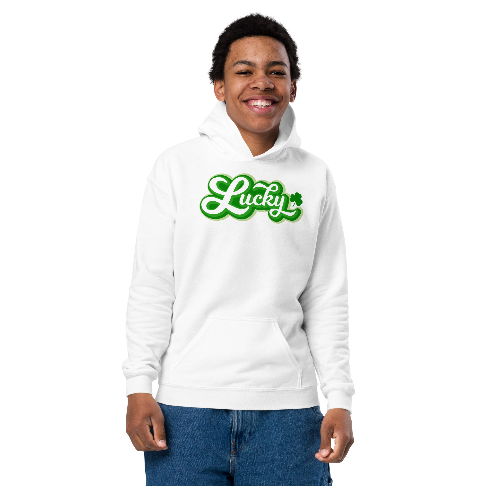 st. patrick's day youth heavy blend hoodie