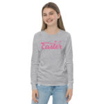 happy easter youth long sleeve tee