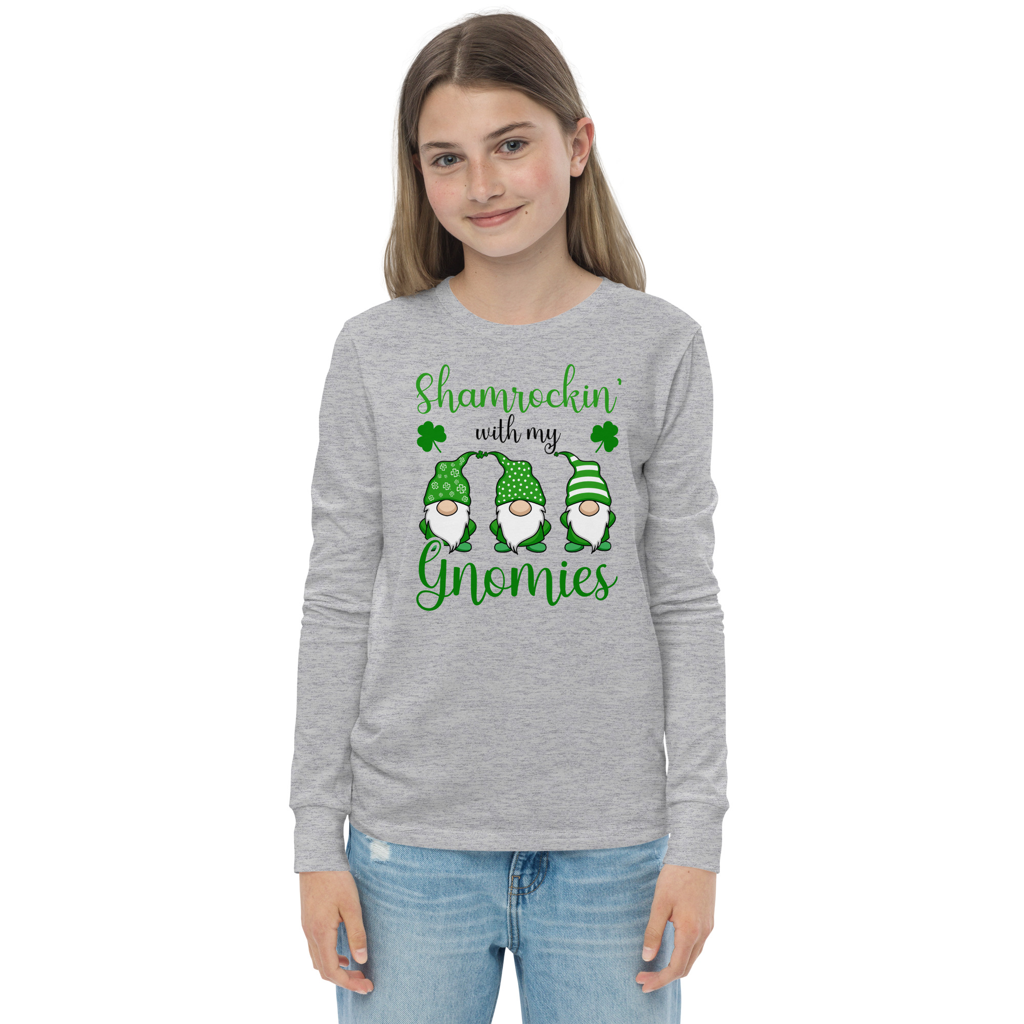 st. patrick's day youth long sleeve tee