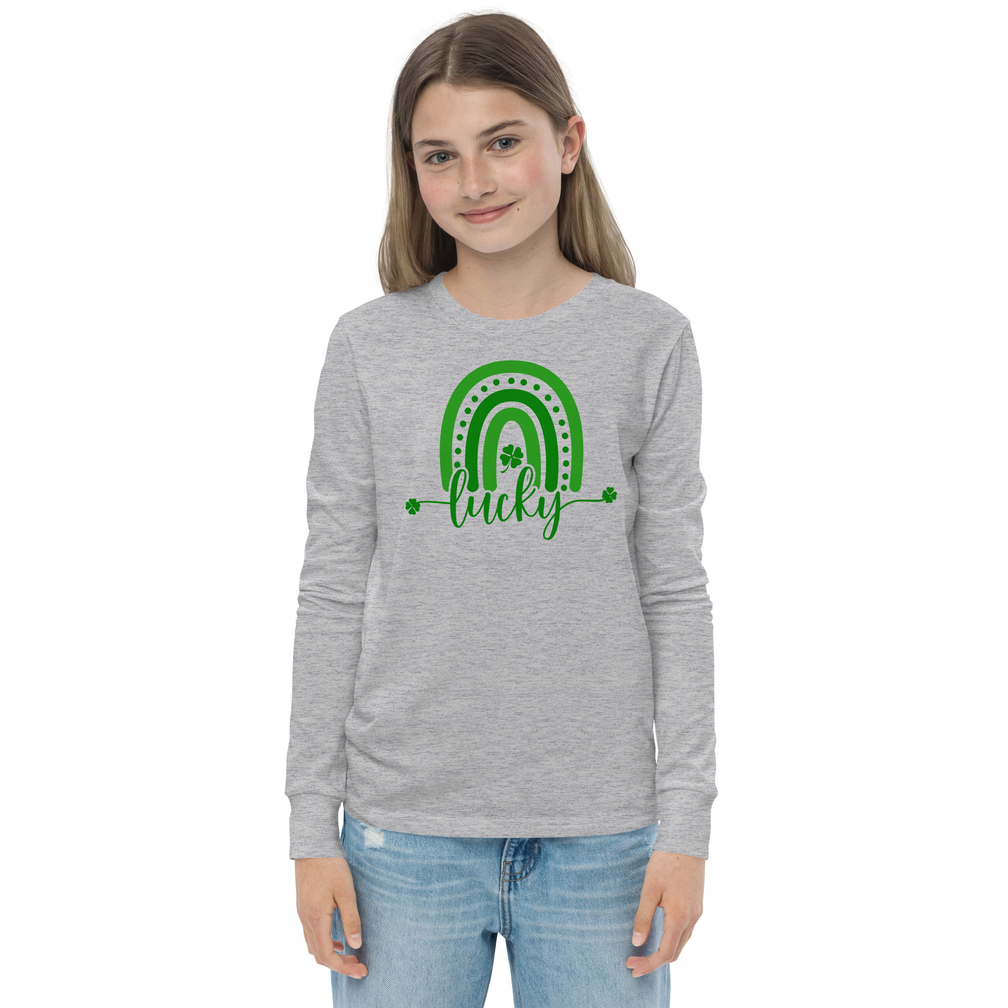 st. patrick's day youth long sleeve tee