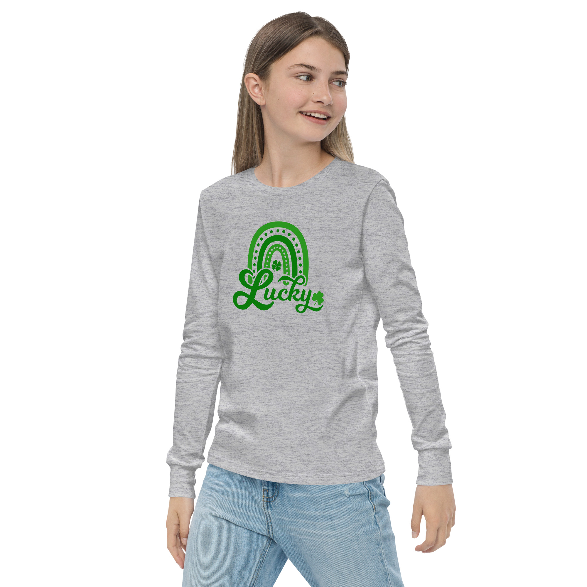 st. patrick's day youth long sleeve tee