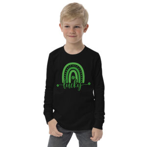 st. patrick's day youth long sleeve tee