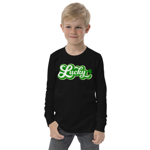 st. patrick's day youth long sleeve tee