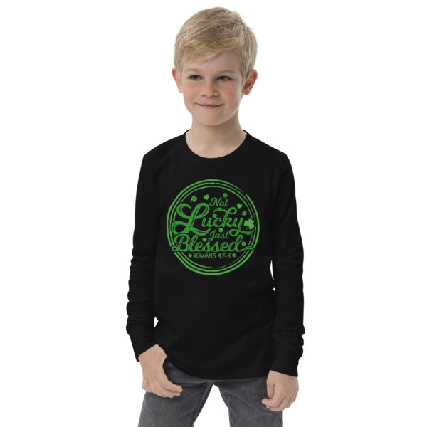 st. patrick's day youth long sleeve tee