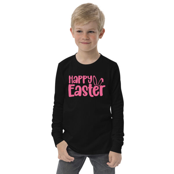 happy easter youth long sleeve tee