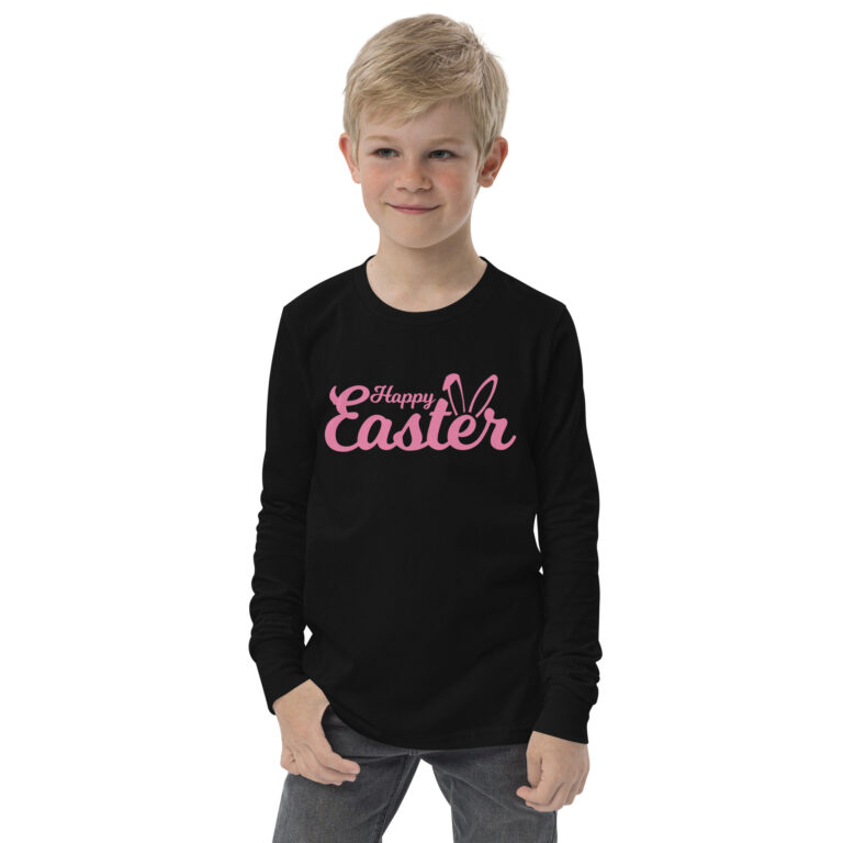 Happy Easter, Easter holiday, Youth long sleeve tee
