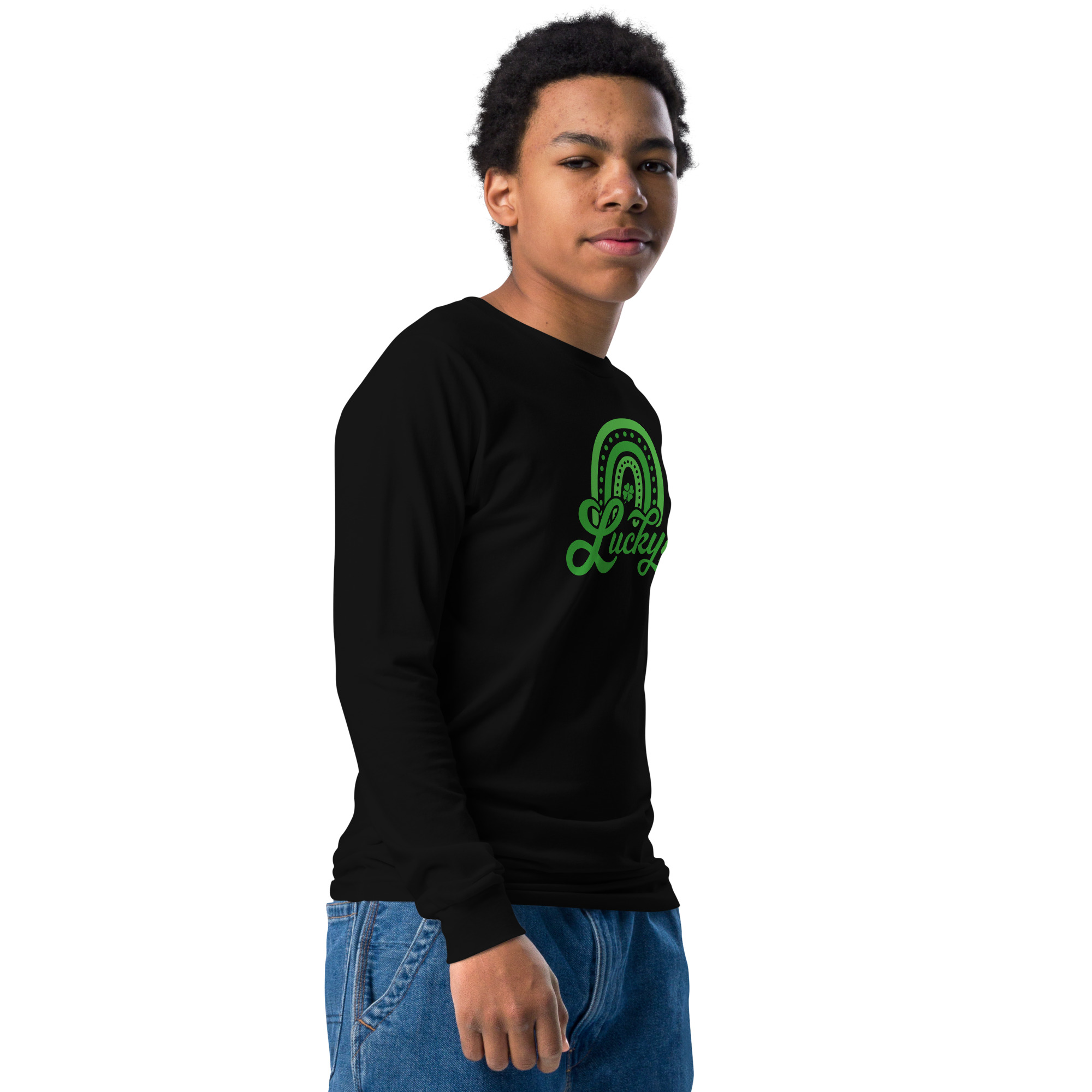 st. patrick's day youth long sleeve tee