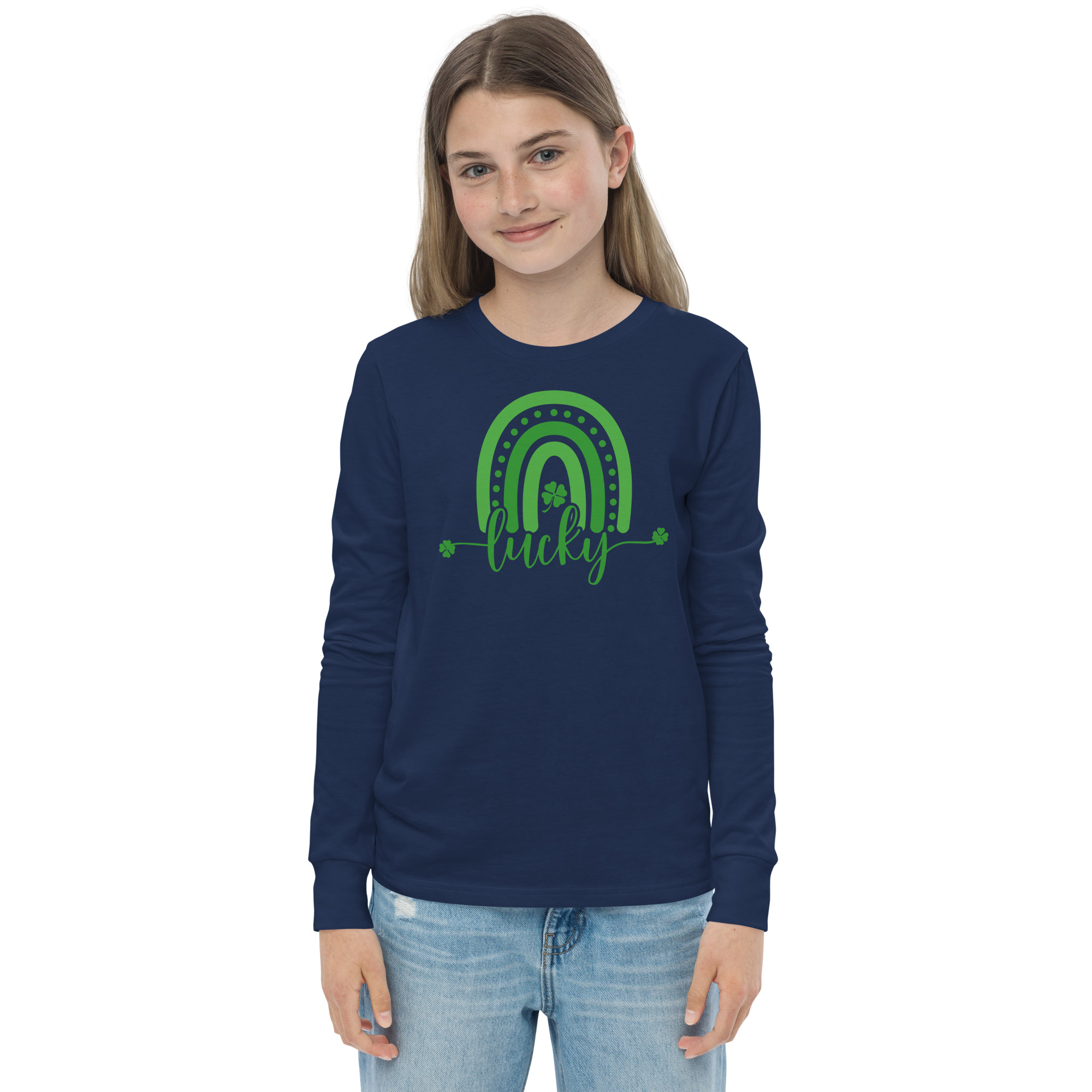 st. patrick's day youth long sleeve tee