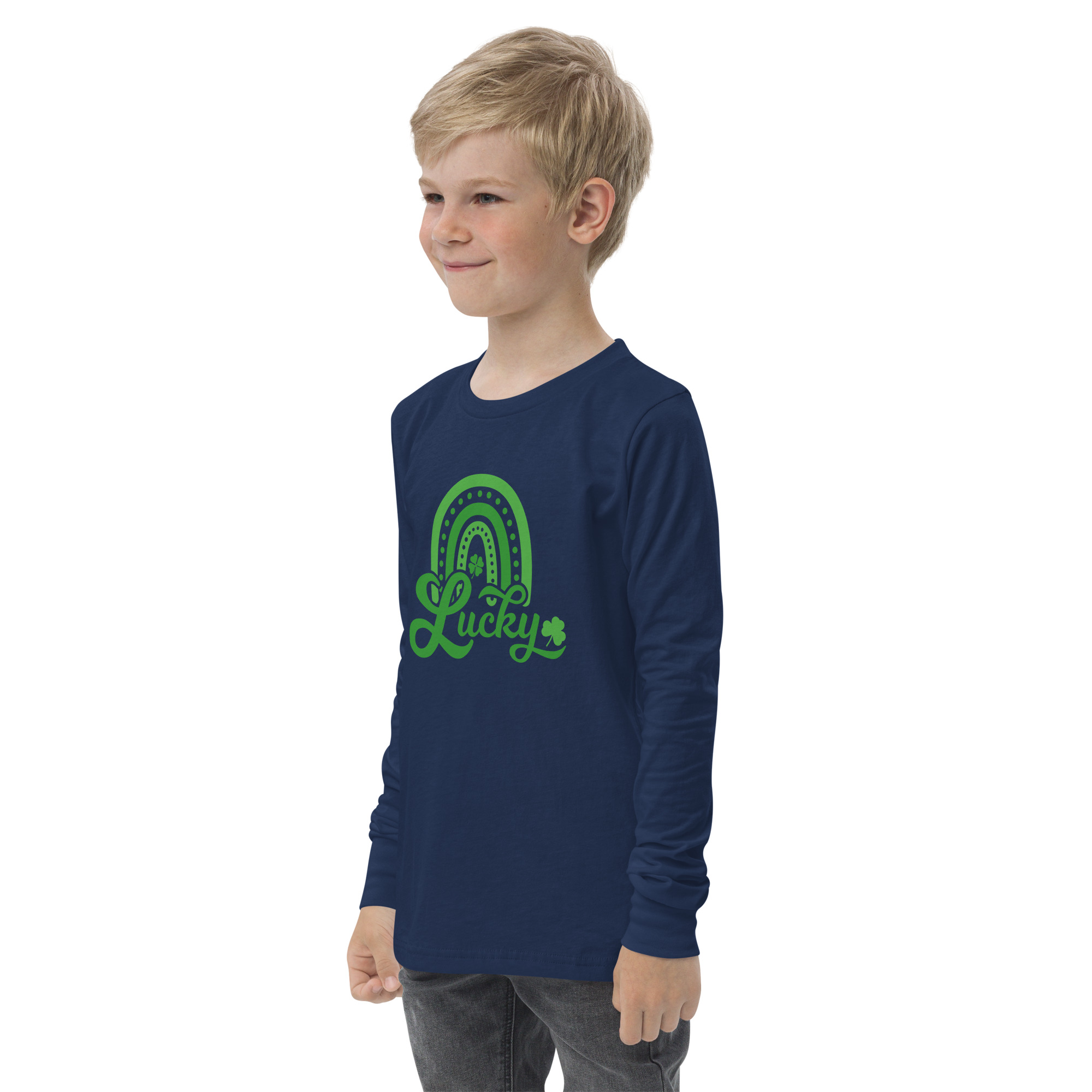 st. patrick's day youth long sleeve tee