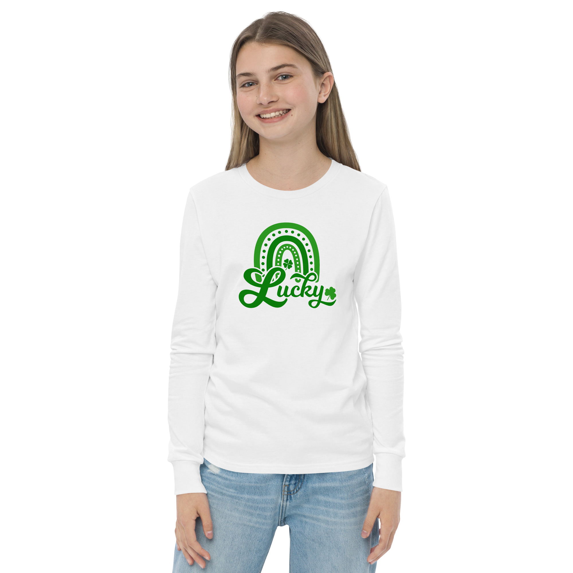 st. patrick's day youth long sleeve tee