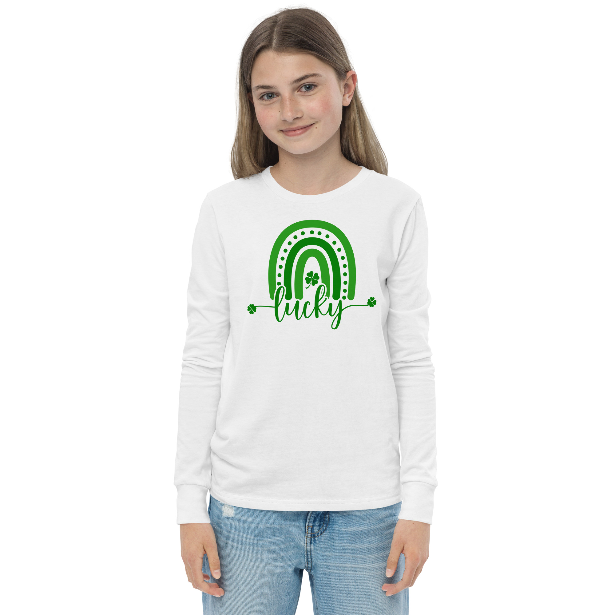 st. patrick's day youth long sleeve tee
