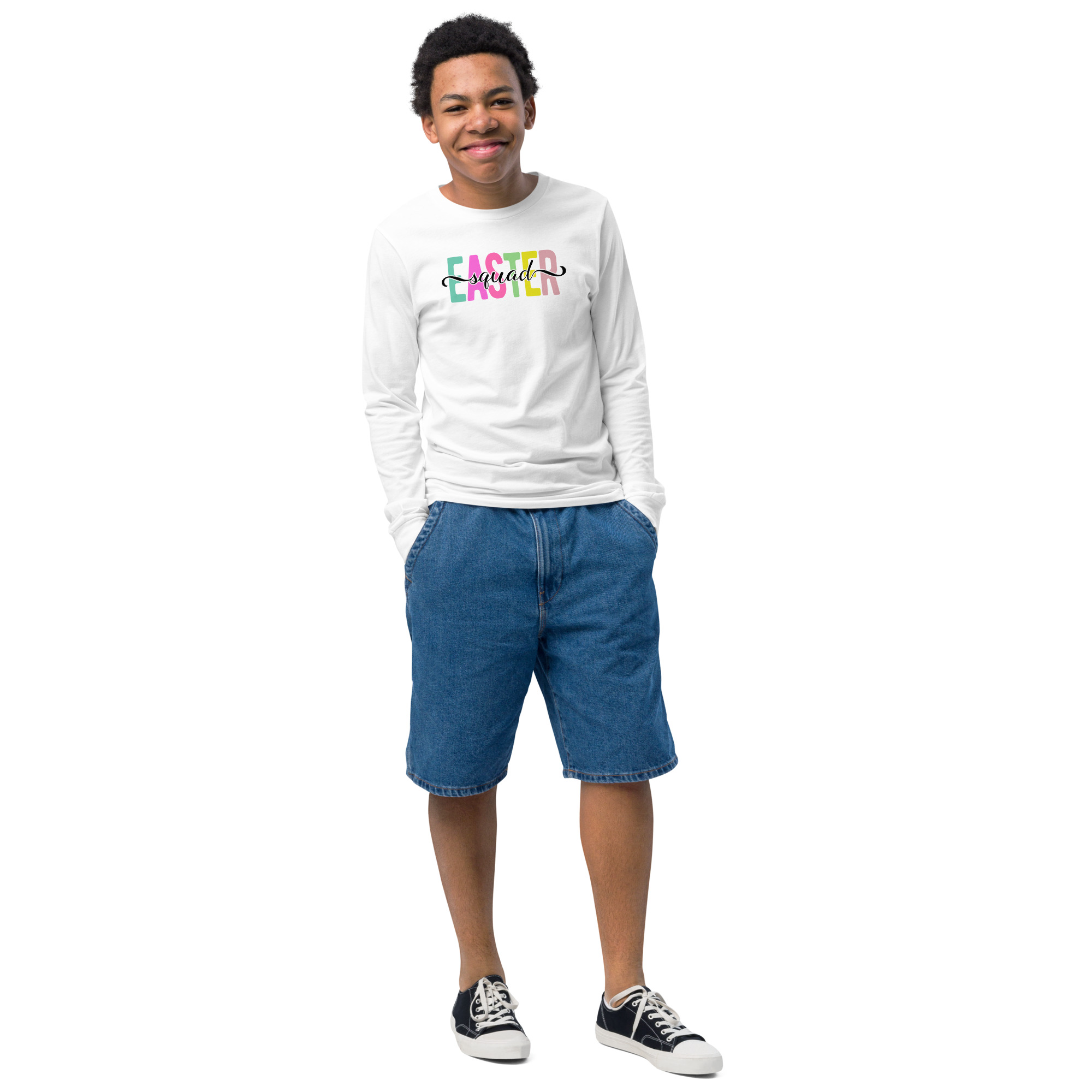 easter squad youth long sleeve tee