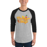 cinco de mayo, sombrero party 3/4 sleeve raglan shirt