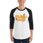 cinco de mayo, sombrero party 3/4 sleeve raglan shirt