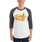 cinco de mayo, sombrero party 3/4 sleeve raglan shirt