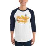 cinco de mayo, sombrero party 3/4 sleeve raglan shirt