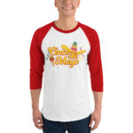 cinco de mayo, sombrero party 3/4 sleeve raglan shirt
