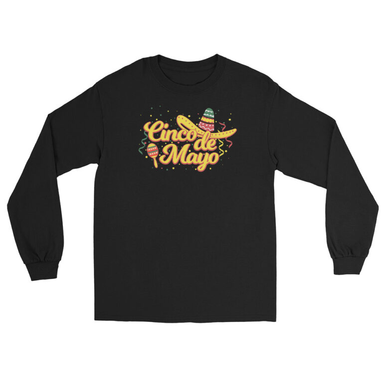 Cinco de mayo, Sombrero Party Men’s Long Sleeve Shirt