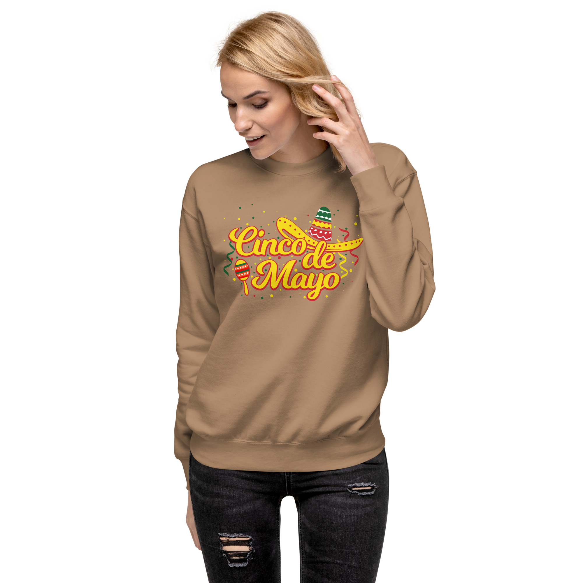 cinco fiesta graphic cinco de mayo unisex premium sweatshirt