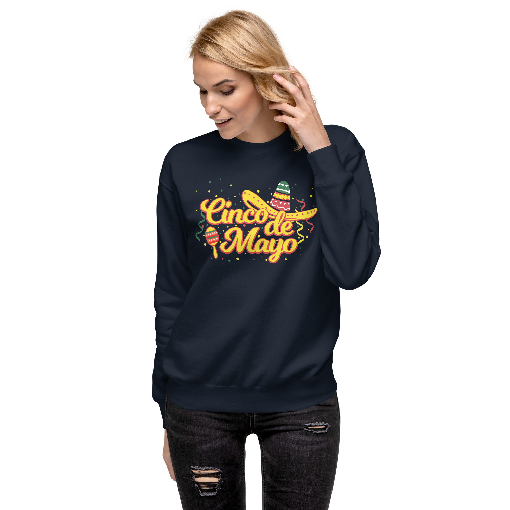 cinco fiesta graphic cinco de mayo unisex premium sweatshirt