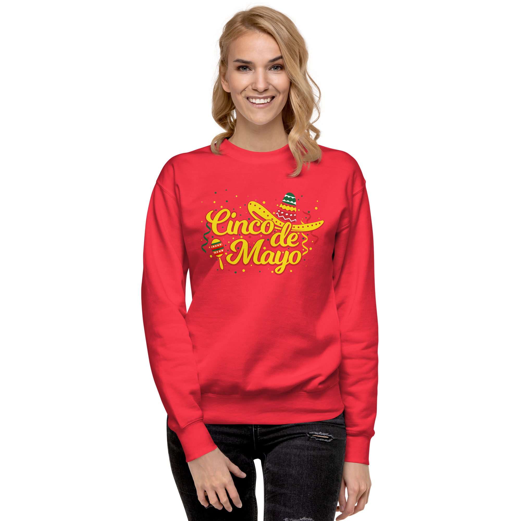cinco fiesta graphic cinco de mayo unisex premium sweatshirt