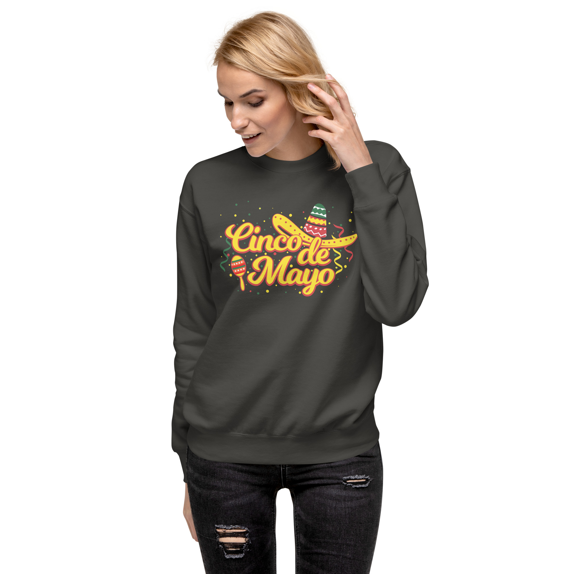 cinco fiesta graphic cinco de mayo unisex premium sweatshirt