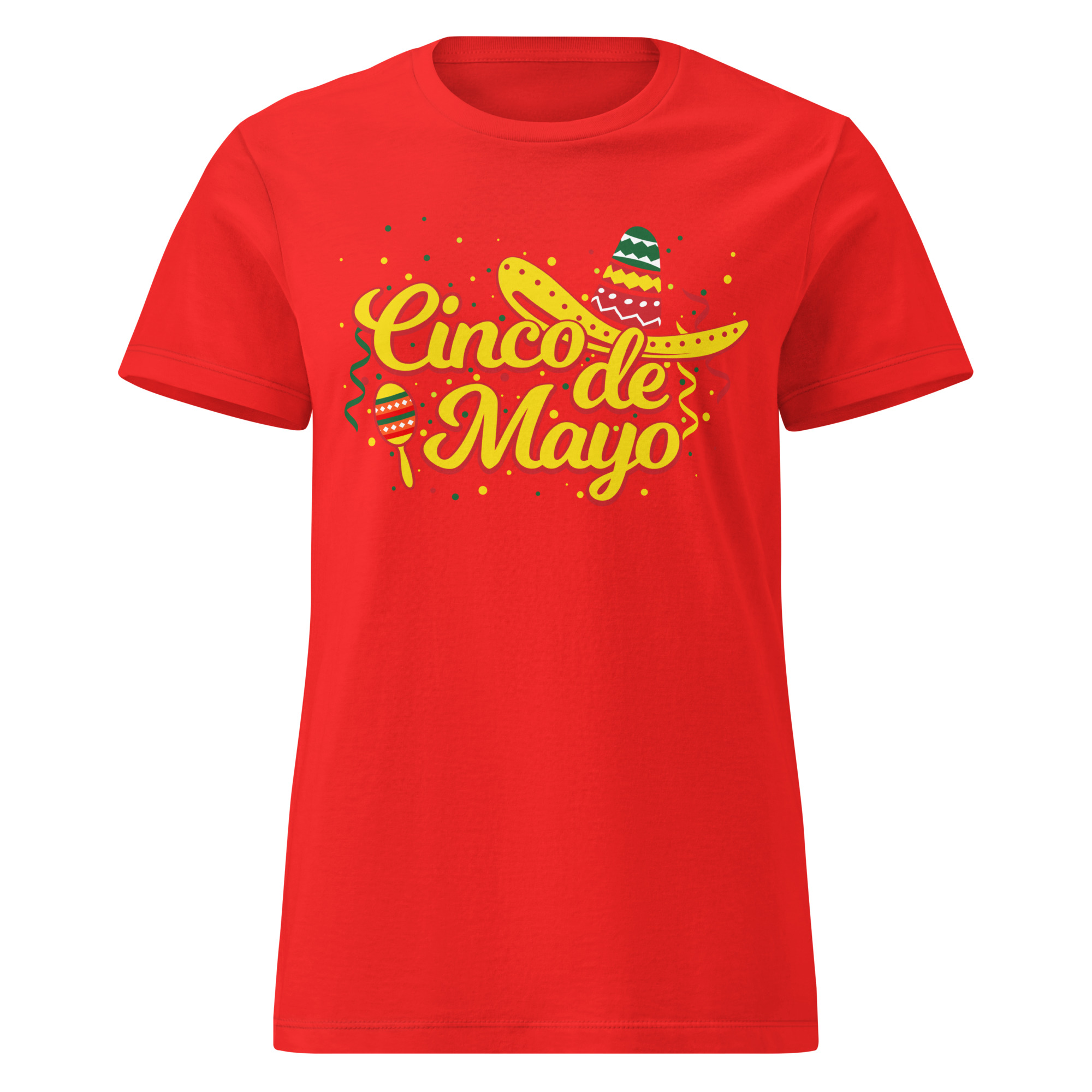 lets fiesta, cinco de mayo women’s basic softstyle t shirt