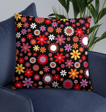 Multicolor Floral design Basic Pillow