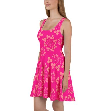 Pink floral design All over print Skater Dress