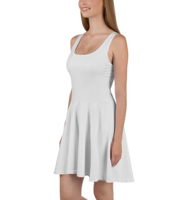 Whisper White color Skater Dress