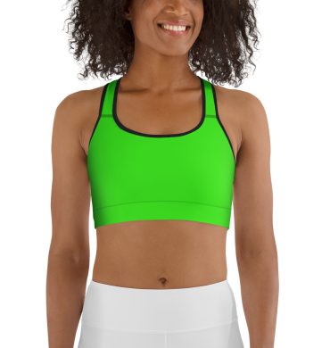 Solid Green women’s Sports Bra