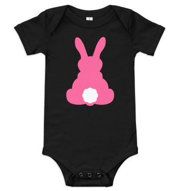 easter bunny baby short sleeve one piece