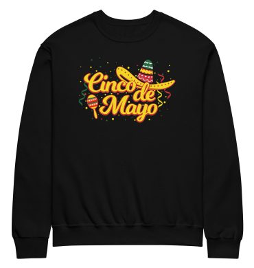 cinco de mayo,cinco fiesta graphic crew neck sweatshirt