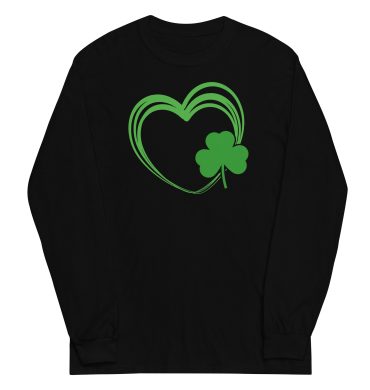 Heart clover, Paddy’s pub, St. Patrick’s Day Men’s Long Sleeve Shirt