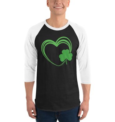 St. Patrick’s Day 3/4 sleeve raglan shirt