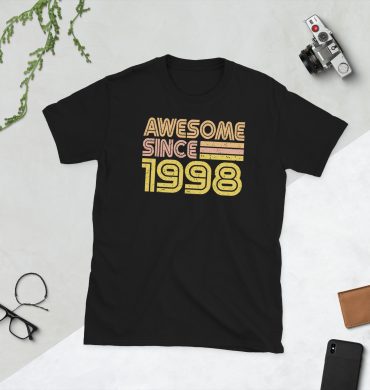 Awesome since 1998, Vintage 1998, Short-Sleeve Unisex T-Shirt
