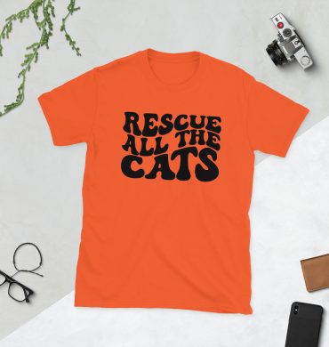 Rescue all the Cats, cat lover short-sleeve Unisex T-Shirt