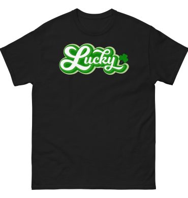 Lucky retro text, Happy St. Patrick’s Day Unisex classic tee