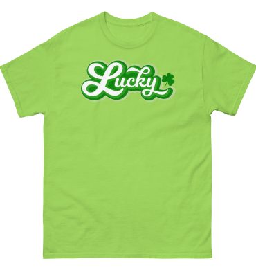 Retro Lucky text, Vintage Lucky t-shirt, St. Patrick’s Day, Unisex classic tee