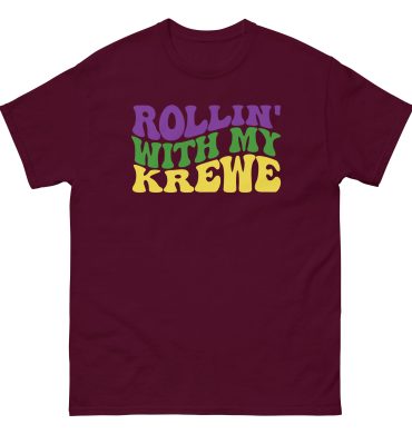 Rollin’ with my Krew, Mardi Gras t-shirt, Mardi Gras Cruise, Unisex classic tee