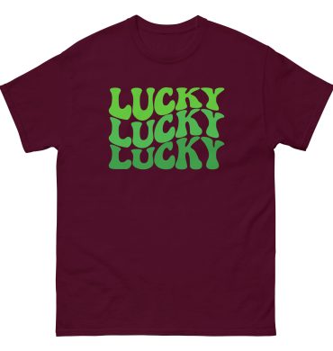 Lucky wavy text, St. Patrick’s Day Unisex classic tee