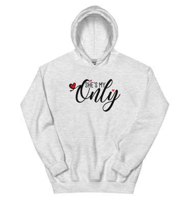 She is my Only, Valentine day Men’s Hoodie