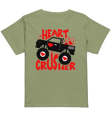 Heart Crusher, Valentine day Women’s high-waisted t-shirt